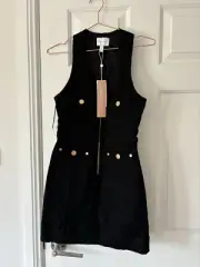 ALICE MCCALL THE CLUB NOIR MINI DRESS BLACK SIZE 8