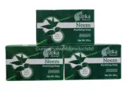 3 x Vatika Naturals Neem Purifying Soap (Pack of 3)