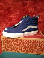 Vans Sk8-Hi. Blue. Reflective. Men's Size 8. Women's 9.5. New with damaged box.