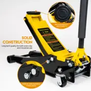 3T Aluminium Low Profile Hydraulic Floor Jack Trolley Quick Lift Dual Pump
