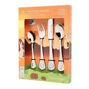 4pc Stanley Rogers Australian Animals Children Cutlery Set Stainless Steel SL