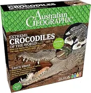 Australian Geographic Extreme Crocodiles of the World Kit – Create Croc Foot, Life-Size Eggs, Skeleton Model, Swamp Diorama, & Learn Fascinating Facts – Ages 8+