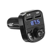 HY-82 Car bluetooth Hands-Free FM Launcher Car MP3 Dual USB Car Charger