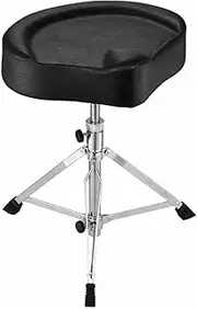 MELODIC Drum Saddle Stool Seat Musician Throne Swivel Adjustable Ergonomic Heavy Duty Padded Guitar Playing Practice Chair