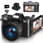 4K Digital Camera for Photography & Vlogging, 56MP YouTube Camera with WiFi, ...