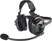 BANDARICOMM Two Way Radio Headset with Noise Cancelling Microphone, Volume Control Knob, Push to Talk, 3.5mm Input Jack Behind The Head Style Racing Headset