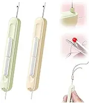 2 in1Needle Threader and Seam Ripper, 2025 Upgraded Tools 2-in-1 Needle Threader & Seam Ripper Tool, Needle Threaders for Hand Sewing, Embroidery,Quick Needle Threading Tool (Type C*2, One Size)