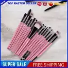 15pcs Eye Shadow Makeup Brush Set Eyes Make Up Eyebrow Brushes（Pink Black）