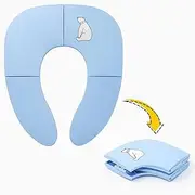 Portable Potty Seat for Toddler Travel - Foldable Toilet Seat Cover for Boys Girls, Baby Kids,Recyclable Potty Seat Cover for Travel