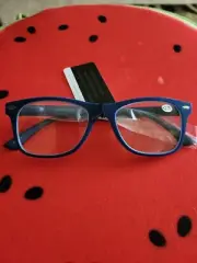 READING GLASSES 2.75 Women or Men - Dark Blue and Light Blue