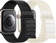 Soft And Breathable Sport Nylon Loop Strap Compatible with Apple Watch Bands 38MM 40MM 41MM, Women Men Adjustable Straps for IWatch Series SE 9/8/7/6/5/4/3/2/1