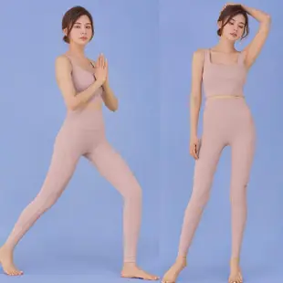 【STL】yoga 現貨 韓國瑜伽 AirDry Legging 9 高腰 運動 機能 緊身 長褲 快乾(CottonBlue霧霾藍)