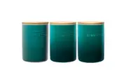 Baccarat Le Connoisseur Canister Set of 3 - Teal