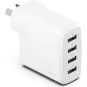 Cygnett Powerplus 24W Multiport Wall Charger - White