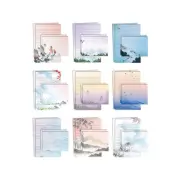 Better Office Mini Stationery Kits Assorted Japanese Watercolor Designs 50/Set