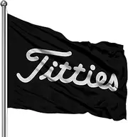 I Love Titties Golf Flag 3x5 Feet Polyester Flag Banner College Dorm Decor Party Boating Frat Banner