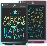 LCD Writing Tablet 8.5" 2Pk Colorful Screen Electronic Writing Drawing Pads Gift