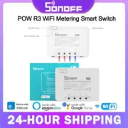 SONOFF POW R3 WiFi 25A Power Metering Smart Switch Overload Protection Energy Sa