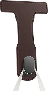Glove Box Purse Hook | Foldable PU Leather Car Bag Hooks, Space-Saving Purse Hook, Car Accessories for Travel, Daily Life, Commuting