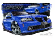Holden Commodore VE SSV G8 WAGON VOODOO A3 FRAMED PRINT (HC364)