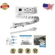 Versatile Drawer Outlet with 2 AC Sockets & 2 USB Ports for Home Use