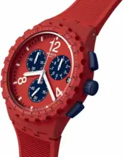 Swatch Watch Primarily Red SUSR407 Unisex Adults Originals Chrono Plastic JP