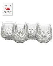 Waterford Lismore Old Fashioned Glasses (Set of 4) with $36 Credit