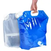 ACOWAY Collapsible Water Storage Container Bag, 2 Units - Blue and White (2.6...