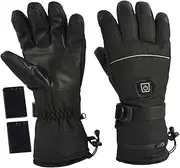 [VANZACK] 1 Pair Electric Heated Gloves for Men Women Thermal Gloves Touchscreen for Winter Sports Skiing Snowboarding