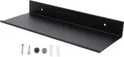 STOBAZA Wall Shelf Black Metal Shelving Black Metal Shelves Floating Shelves for Bedroom Floating Shelves for Wall Hanging Shelves Black Storage Rack Shower Rack Bathroom Shelf Hanger