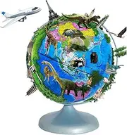 Globe Classic Mini 7.8 Inch Educational Rotating World Map - Decorative Earth For Kids & Desktop Decor(B+Ar)