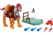Masters of the Universe Origins Stridor Action Figure, 7 in Tall Robot Horse with Projectile Launcher, 3 Plasma Blasts, Helmet Bridle with Cord, Collectible Gift for MOTU Fans Ages 6 Years Older