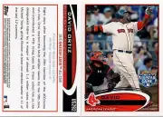 (14) 2012 Topps Update #US292 David Ortiz BOSTON RED SOX ALL-STAR Lot 10
