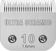 Detachable Pet Clipper Blades, Made of Ultra Ceramic & Stainless Steel, Dog Grooming #10 Blade Compatible with Andis,Oster A5,Wahl KM Series Clipper