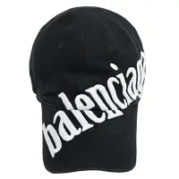 在飛比找Yahoo奇摩購物中心優惠-BALENCIAGA 電繡LOGO個性款棉質棒球帽/遮陽帽(