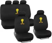 Tweety Bird Seat Covers for Car & SUV - 9 Piece Full Set, Warner Brothers (for: Nissan)