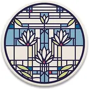 CoasterStone TRFLW2068 Frank Lloyd Wright Waterlilies Trivet, One Size, Multicolored