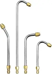 Pressure Washer Extension - Pressure Washer Wand | Angled Nozzle Attachment | High Pressure Washer Fan Spray Angled Nozzle for Home Garden Patio Gutter Car Washing Window Cleanings