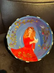 Woman of Valor Decorative Bowl by Jessica Sporn DOVES JEWISH JUDAICA 2009