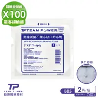 在飛比找momo購物網優惠-【TEAMPOWER 勤達】醫療級滅菌款共100包/袋-2片