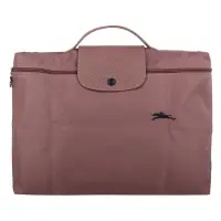 在飛比找Yahoo奇摩購物中心優惠-LONGCHAMP Le pliage 系列紫繡馬logo 