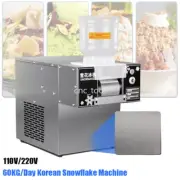 60KG/24H Korean Snowflake Machine Ice Shaver Commercial Snow Cone Shaving Maker