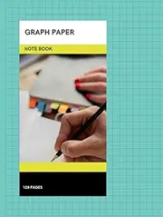 Graph paper notebook, 8.25 × 11 inches with 128 pages grid paper, ideal for mathematics and more