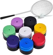 BESPORTBLE 20Pc Sticky Sweatband Overgrip Tape for Badminton and Squash Rackets Sweat Absorbing Slip PU Grip Random Colors for Enhanced Performance and Comfort