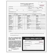 J. Keller 100-Pack, Record of Annual Inspection Form with 100-pack