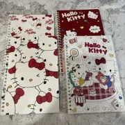 4 PC SANRIO HELLO KITTY SPIRAL NOTEBOOKS