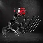 Giantz 92CC Post Hole Digger Petrol Motor Fence Borer Extension Auger Kits Bits