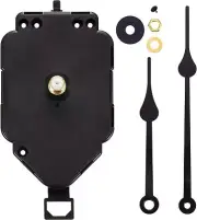 Hicarer Pendulum Clock Movement Replacement Long Shaft Pendulum Quartz Clock