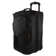 Pierre Cardin 82cm LARGE Soft Trolley Luggage Travel Case - Black