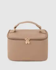 Taupe Small Cosmetic Case